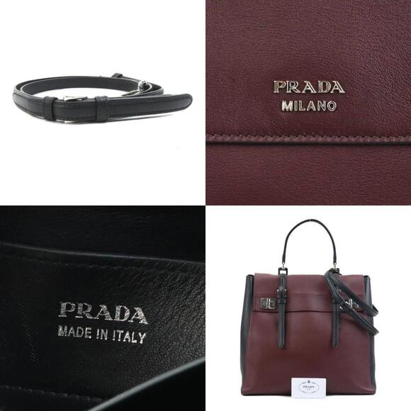 PRADA Black Leather Shoulder Bag - Picture 5 of 5